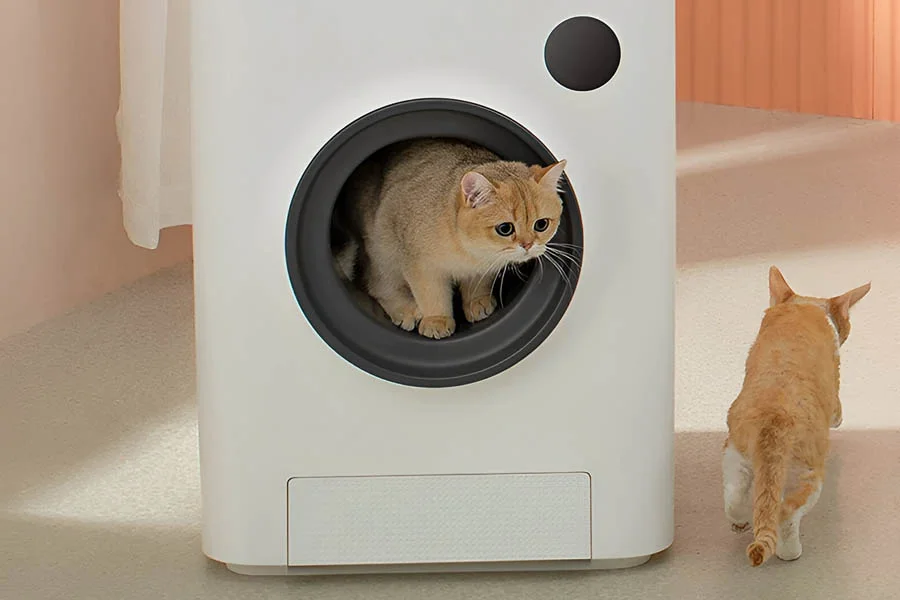 rotating litter tray